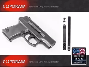 CLIPDRAW SEMIAUTOMÁTICO UNIVERSAL Todos los Modelos Clip para Cinturón IWB SA-B Negro Ocultar Transporte - Imagen 1 de 7