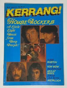 Vintage KERRANG! 80s Metal Magazine January No. 137 90p Deep Purple Kiss Boston