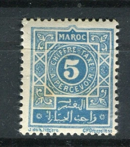 FRENCH COLONIES; MOROCCO 1917 early Postage Due issue Mint hinged 5c. value - Picture 1 of 1