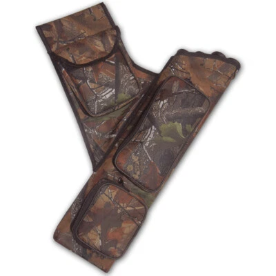 4 TUBES INDOOR OUTDOOR ARCHERY NYLON RECURVE/LONGBOW HIP SIDE ARROW QUIVER BAG - Image 1 of 2