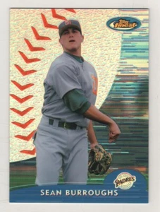 2000 Topps mejor refractor #091 Sean Burroughs San Diego Padres BV $6 #91 - Imagen 1 de 1
