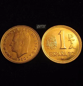 Gutse 1 Peseta 1980 19-82, Sans Circulaire - Picture 1 of 1
