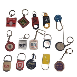 Lot 15x Vintage Plastic Advertising Keychains 1970s 1980s Yugoslavia Promo LOT 5 - Picture 1 of 8