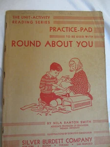 Reading Workbook: Vintage Silver Burdett, 1937. Round About You - Picture 1 of 6