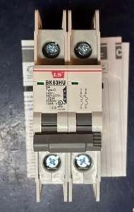 NEW LS ELECTRIC BK63HU 2P 2 POLES 3A Type C 240V-480Y/277V Circuit Breaker ONE - Picture 1 of 10