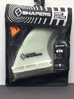SHAPERS AUSTRALIA S-5 (medium) Fits Futures tri thruster surfboard fins 3 fin