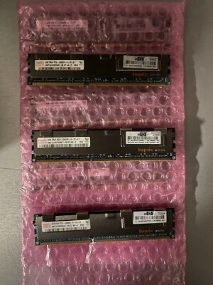 Lot of 96GB (24x 4GB) HP 500203-061 Registered ECC RAM PC3-10600R  - Immagine 1 di 4