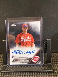 Kyle Waldrop 2016 Topps Chrome Rookie Autogramm (RC) - Reds - Bild 1 von 2