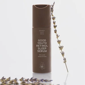 SWEET JULY SKIN Good Youth Retinol SCHLAFSERUM Lavendel, Retinol, Milchsäure 70 $ - Bild 1 von 9