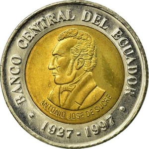 Ecuador 100 Sucres Coin | Central Bank | Antonio Jose de Sucre | 1997 - Picture 1 of 6