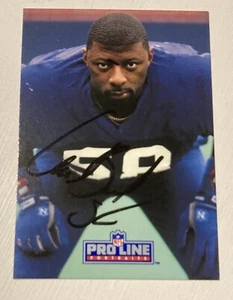 Carl Banks Auto Signed In Person 1991 Pro Line Portraits Card Giants - Picture 1 of 1