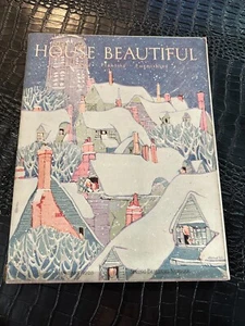 HOUSE BEAUTIFUL magazine JANUARY 1928 - ART DECO - HOUSE PLANS - GREAT ADS - Picture 1 of 1