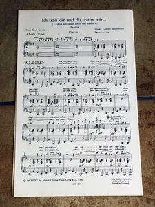 Noten für Orchester * Ich trau dir und du traust mir * Come back - Bild 1 von 2
