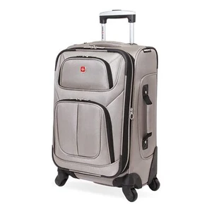 SwissGear Sion Softside Expandable Luggage, Pewter, Carry-On 21-Inch - Picture 1 of 11