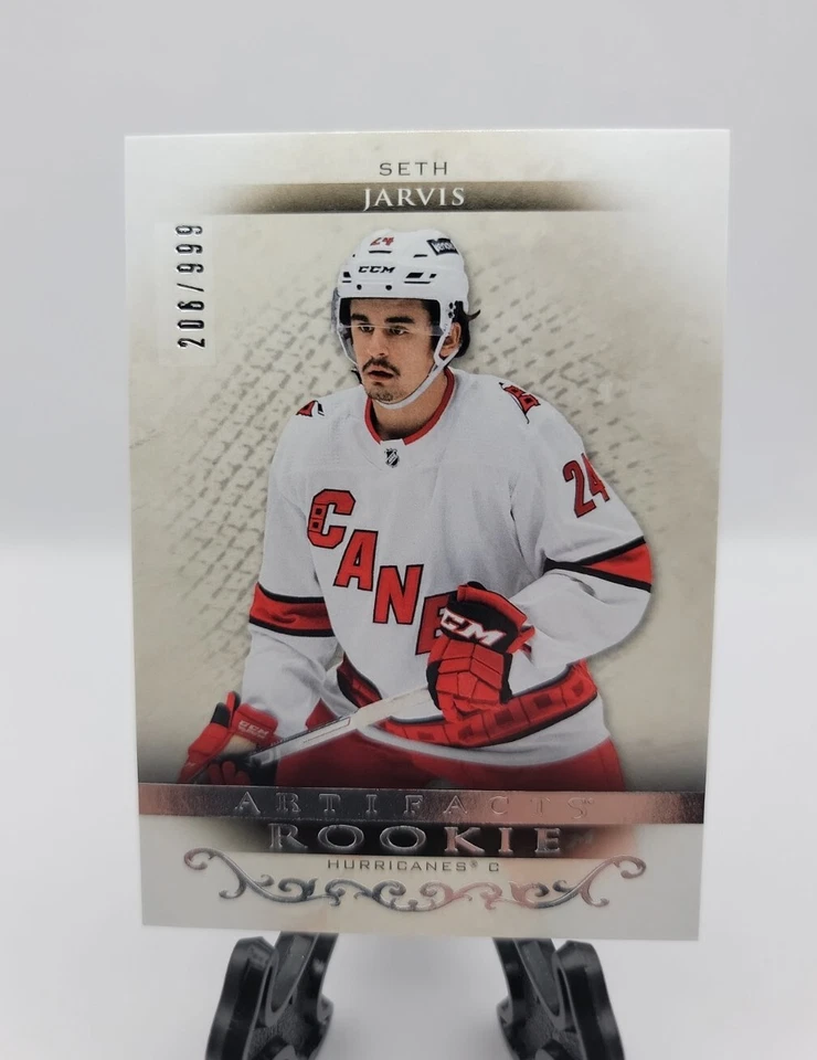 2021-22 SETH JARVIS UPPER DECK ARTIFACTS #RED186 BASE RC #/999!! - Image 1 of 2