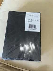 5 × DVD Cases Double Black with Spine of 5mm DVD Plastic Case for 2 Discs - Afbeelding 1 van 3