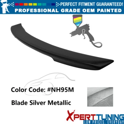 Fits 06-07 Honda Accord OE Style Rear Trunk Spoiler ABS Blade Silver Metallic Foto 1 de 3