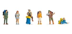 NOCH 36247 Tramper Rucksacktouristen 6 Figuren Spur N 1:160 Neu - Bild 1 von 2