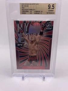 2022 Donruss Optic UFC Paddy Pimblett My House Red /99 BGS 9.5 - Picture 1 of 3