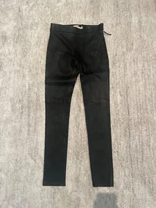 ROBERTO CAVALLI Leather skinny pants - Picture 1 of 5