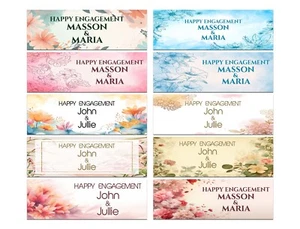 Personalised Engagement Banners Adults Party Decoration Gift idea 279 - Picture 1 of 12