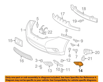 Componentes de parachoques delantero TOYOTA OEM 11-17 Sienna 5212808030 Foto 1 de 2