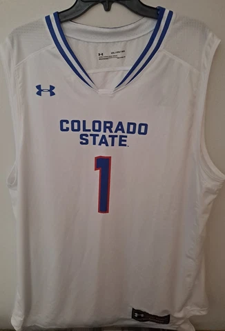 Colorado State Rams Under Armour Heatgear Loose NWT Basketball Jersey Size XL Cover
