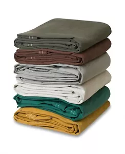 Chicago Canvas & Supply 16 oz Heavy Duty Canvas Tarp (7 feet x 9 feet) - Picture 1 of 8