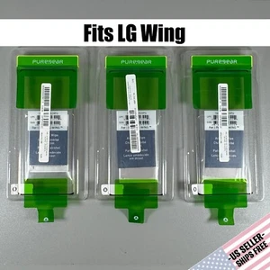 Pure Gear Screen Protectors for LG Wing - 3x HD Clear Glass | 6.8 Curved Screen - Picture 1 of 10