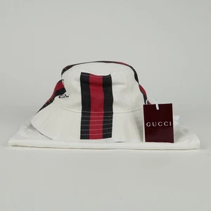 Gucci Web Stripe Bucket Hat M 139810051 - Picture 1 of 9