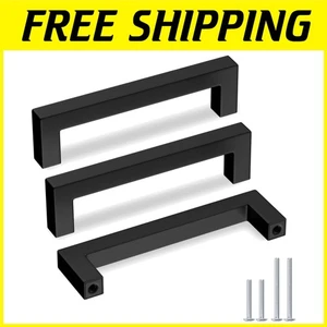 Stainless Steel Kitchen Handles - 30 Black Pulls - Picture 1 of 9