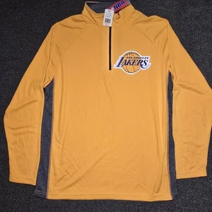 NBA Los Angeles Lakers Men's TX3 Cool Quarter-Zip Pullover Shirt Size XL NEW NWT - Picture 1 of 8