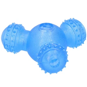 (Blue)Automatic Pet Feeder Toy Food Leakage Interactive Ball Chewing Teeth DY9 - Picture 1 of 12