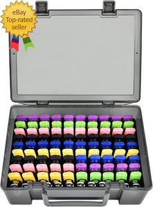 Custodia unità flash chiavetta USB organizer di archiviazione scheda SD - contiene 104 pezzi - Foto 1 di 7