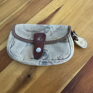 Dooney & Bourke Vintage Western Cowboy Klapp Handgelenktasche Canvas Leder Sammlerstück - Bild 1 von 7