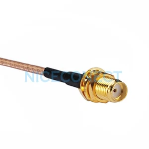 5x Cavo Prolunga Antenna SMA Femmina Paratia RG316 per Radioamatori 15cm - Foto 1 di 1