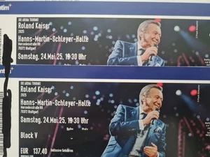 2 x Roland Kaiser Ticket TOP Sitzplatz Stuttgart 24.05.2025 -perfekte SICHT!!! - Bild 1 von 4