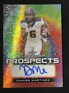 2024 Leaf Electrum Prospects Damien Martinez Auto #’d 1/8 Miami Hurricanes - Picture 1 of 4