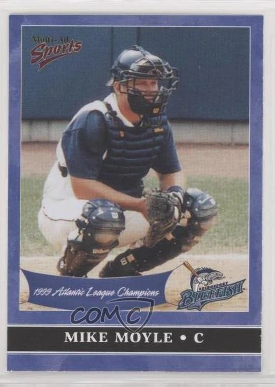 2000 Multi-Ad Sports Bridgeport Bluefish 1999 Champions Set Mike Moyle #37 - Image 1 of 2