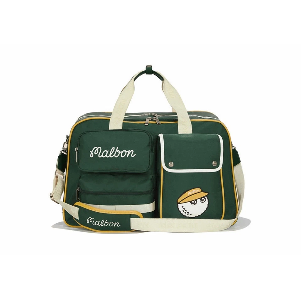 PVP $369 Nuevo Bolso Boston Malbon Multi-Bolsillo Mujeres Golf ENVÍO GRATUITO EE. UU. DEBER PAGADO Foto 1 de 4