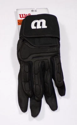 Guante de fútbol americano Wilson GST Trench con muñequera adulto talla mediana negro Foto 1 de 4