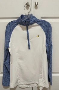Magnolia Lane Tech Masters 1/4 Zip Pullover Women’s Size M White And Blue - Picture 1 of 10