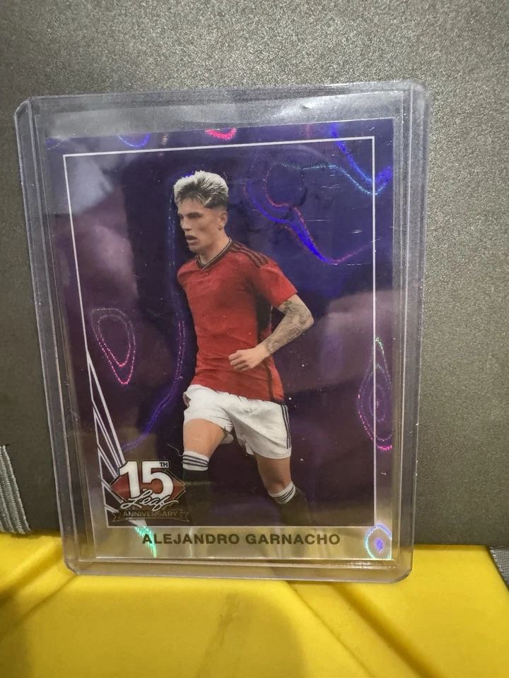 2025 LEAF 15th ANNIVERSARY ALEJANDRO GARNACHO PURPLE LAVA 4/7 - Image 1 of 1