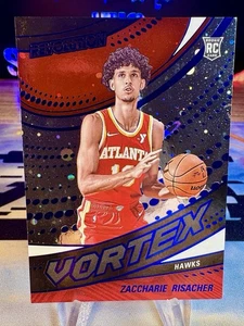 2024-25 Zaccharie Risacher Panini Revolution Vortex Blue Cosmo /295 Rookie #148 - Bild 1 von 2