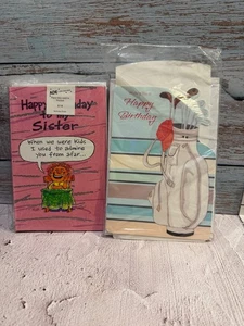 TWO Paper Magic Sister Happy Birthday Card Image Craft Masculine Birthday Card  - Picture 1 of 3