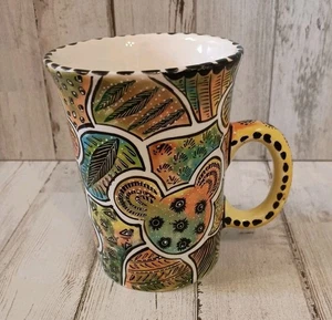 Penzo Keramik Disney Kaffeetasse Becher handbemalt Made in Zimbabwe Mickey Mouse - Bild 1 von 8