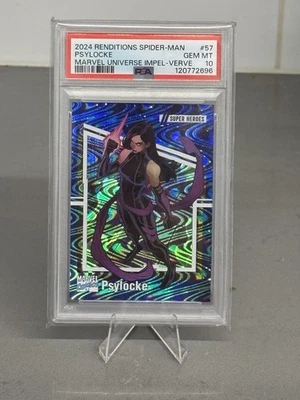 2024 Marvel Renditions Spider-Man Impel Verve Psylocke #57 PSA 10 GEM SSP - Image 1 of 2