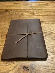 PERSÖNLICHES TAGEBUCH MIT LEDERBEZUG RUSTIKAL gefüttert SEITE: MASSE 6 1/2"x8 1/4 - Bild 1 von 7