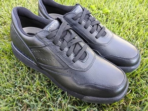 Zapatilla deportiva para caminar Rockport Prowalker K71096 de cuero negra para hombre talla 8 - Imagen 1 de 10