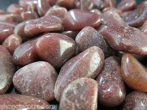 3x Roter Aventurin 20 mm Trommelsteine Kristall Heilung Reiki Motivation Yinyang - Bild 1 von 1